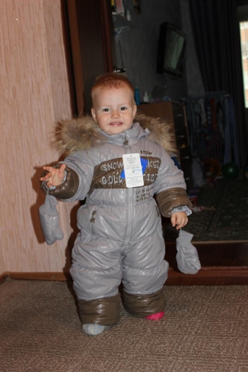 детский зимний комбинезон для мальчика gnk фото